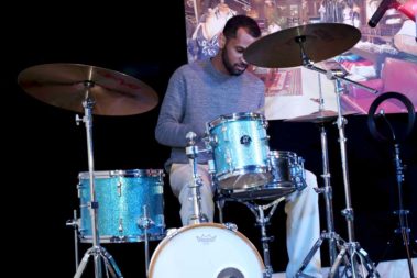 Performing at Hekspace Studios 3