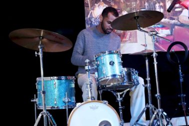 Performing at Hekspace Studios 3