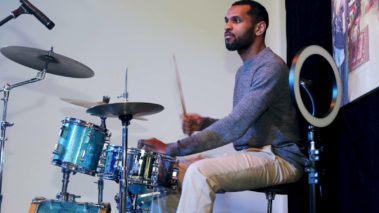 Performing at Hekspace Studios