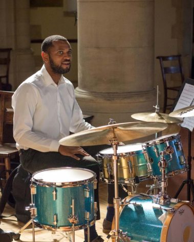 Rehearsing for a show