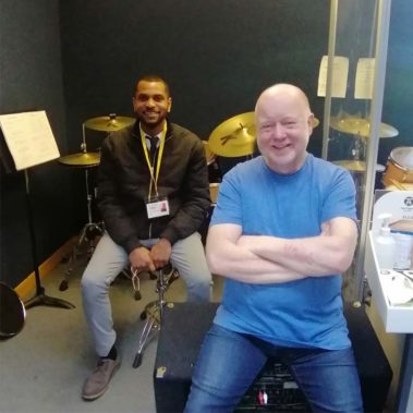 Myself with Colin Woolway at the Brit School